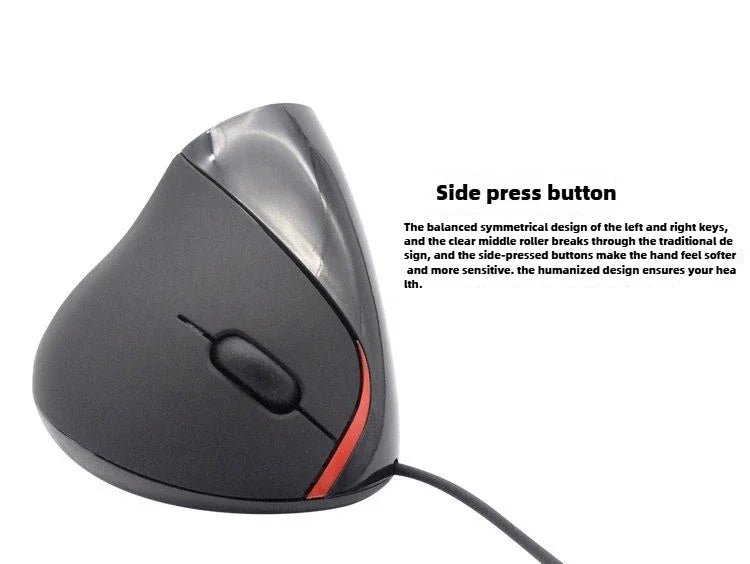 1600DPI USB Vertical Wired Mouse Ergonomic Design Wrist Rest Gaming Mice for PC Laptop Mouse Mouse for Laptop Mouse for Computer
