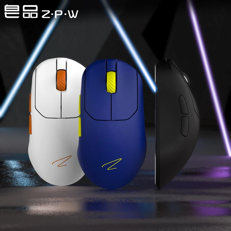 ZAOPIN ZPW Max Esports Mouse Wireless Tri-mode Nordic 52840 PAW3395 PAW3950 8K Receiver Lightweight Custom PC Laptop Gaming Mice