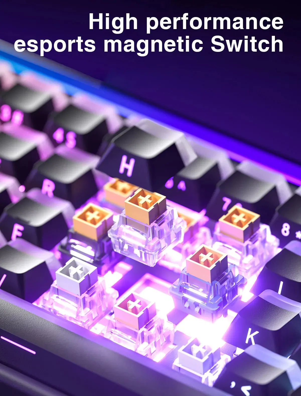 AULA HERO 68HE Magnetic Switch Keyboard RGB Gaming Mechanical Keyboard Rapid Trigger 8K Return Wired Esports Custom Keyboard