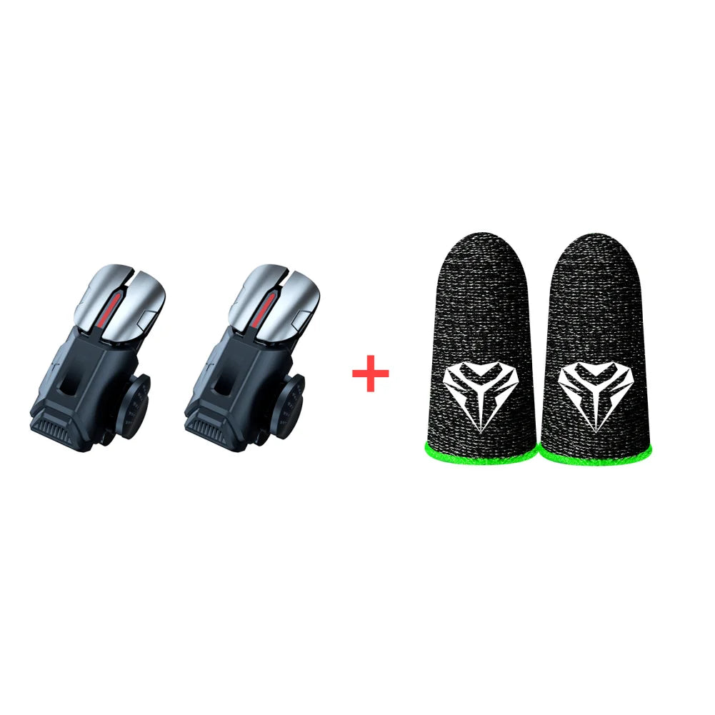 G21 Mobile Phone Game Trigger Gamepad Joystick 6-Finger Aim Shooting L1 R1 Key Button Game Fingertips For PUBG Game Controller