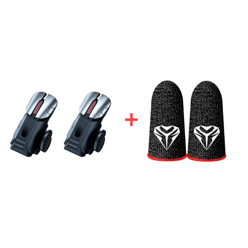 G21 Mobile Phone Game Trigger Gamepad Joystick 6-Finger Aim Shooting L1 R1 Key Button Game Fingertips For PUBG Game Controller