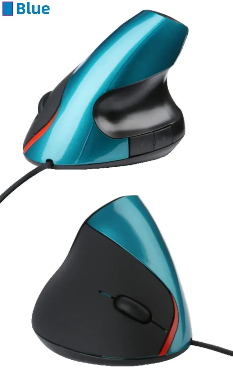 1600DPI USB Vertical Wired Mouse Ergonomic Design Wrist Rest Gaming Mice for PC Laptop Mouse Mouse for Laptop Mouse for Computer