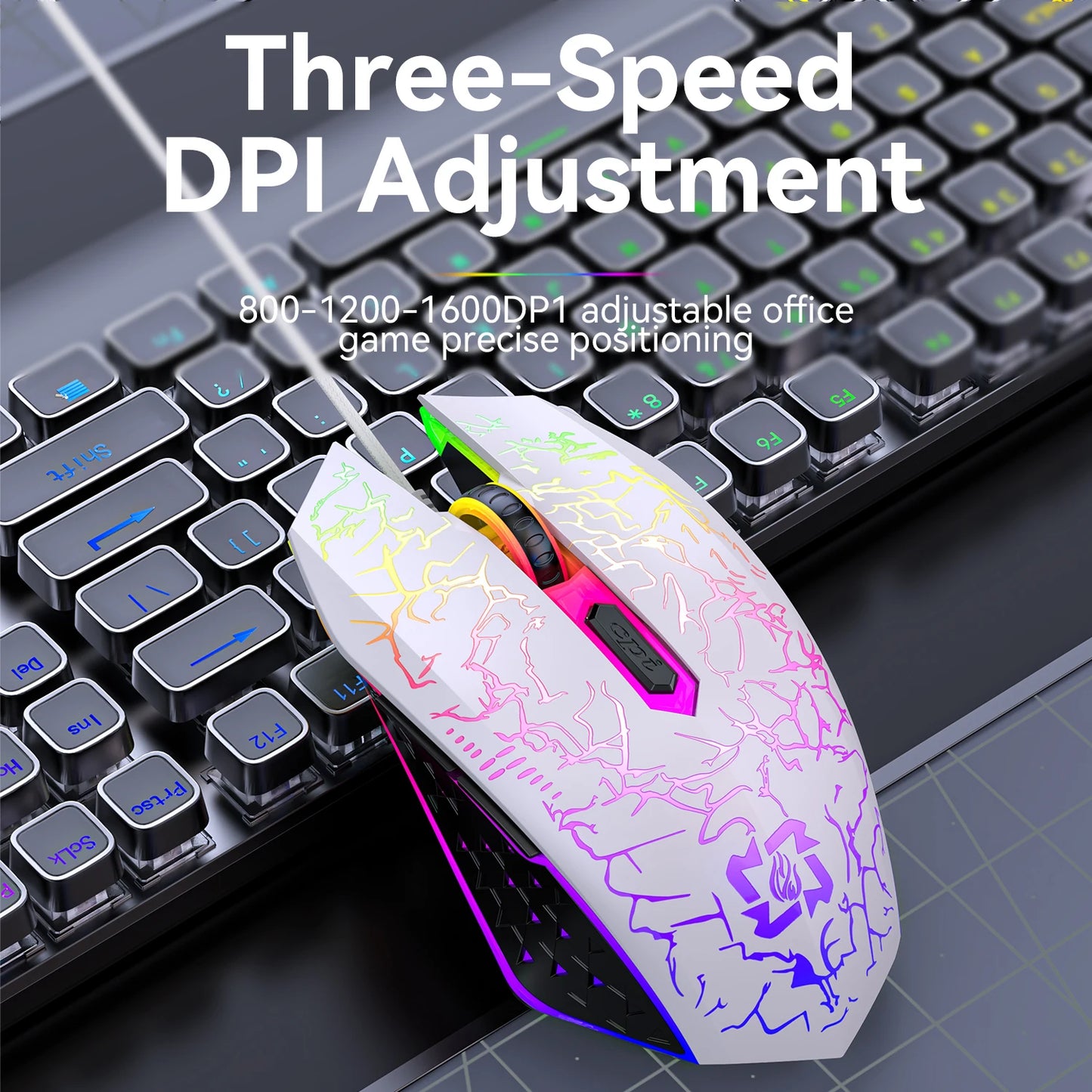 Bluetooth5.2 Wireless Mouse RGB Gaming Mouse Silent Mouse Rechargeable Mouse 800-1200-1600 DPI Mouse Mice for PC Laptop Macbook