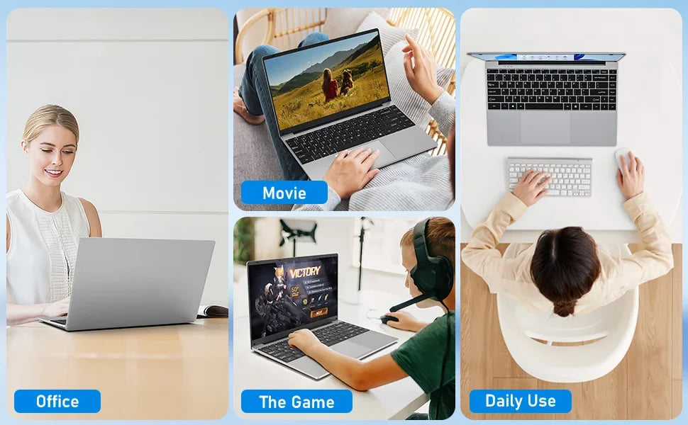 14.1'' Laptop Computer Windows 11 Intel Core i9 8950HK 16GB DDR4 1TB 2TB SSD Laptops Office Study Gaming Notebook PC Computer