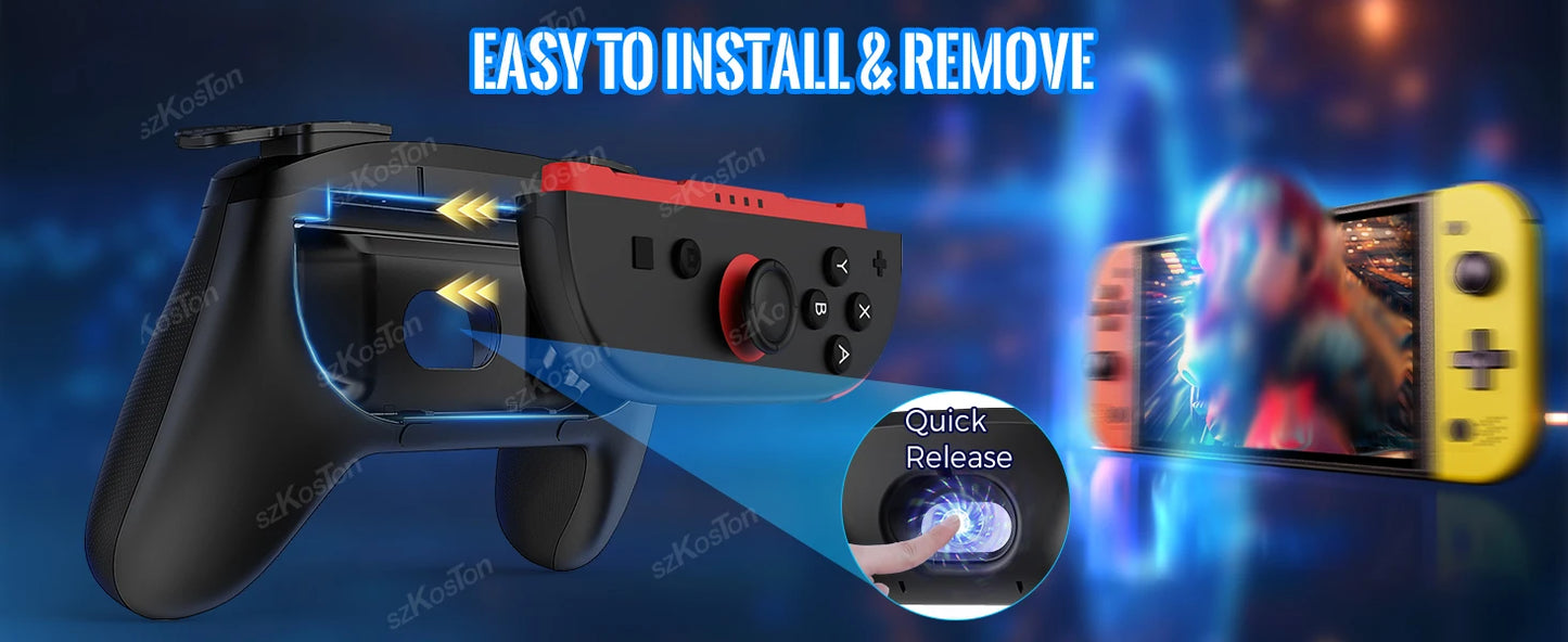 2Pack/Set Ergonomic Handle Adapter for Nintendo Switch 2 Joy-Con Left Right Gamepad for Switch2 Controller Gaming Accessories