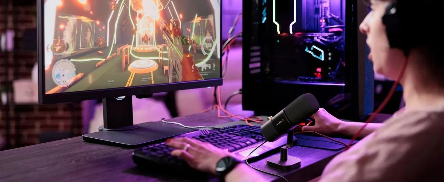 NearStream Desktop Microphone Condenser USB XLR US Local Shipping Plug-and-Play Professional Mic pc for Gaming Streaming