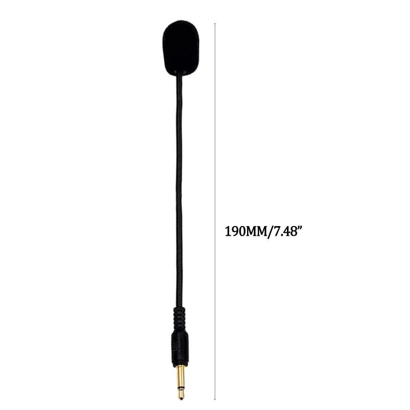 Universal 3.5mm Plug Replacement Noise Reduction Microphone Gaming Headset Bendable Microphone Accessories Props