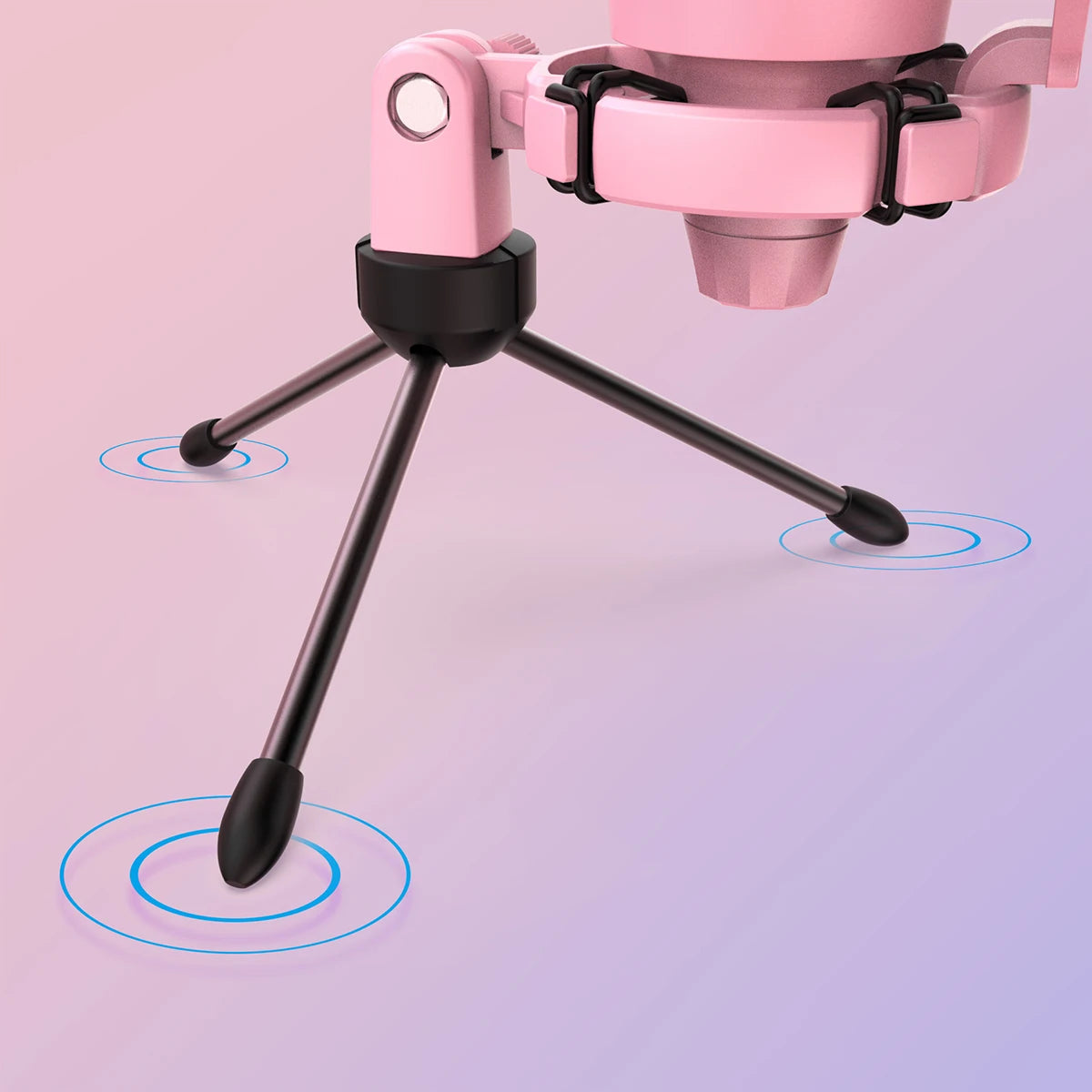 FIFINE USB Gaming PC Microphone for Streaming Podcasts,AmpliGame RGB Computer Condenser Desktop Mic for studio/Video-Pink
