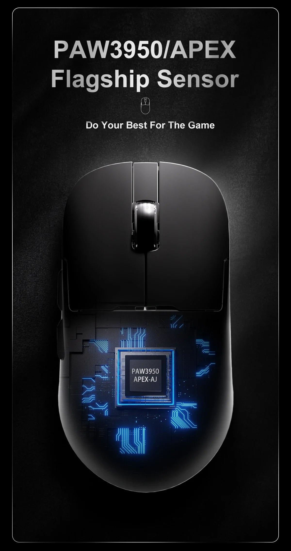 AJAZZ AJ159 APEX/AJ159PRO Wireless Gamer Mouse with RGB Magnetic Charging Base Lightweight AJ159P Gaming Mouse for PC Laptop