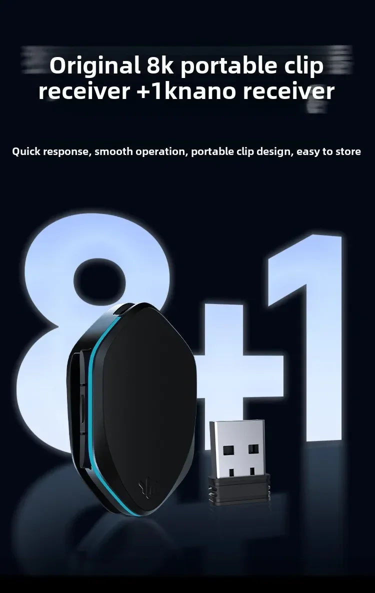 WLMOUSE Ying Forged Carbon Brazing Wireless Mouse Gaming Mouse PAW3950HS 8000HZ 2.4G Gaming Mouse Custom PC e-sports games TTC